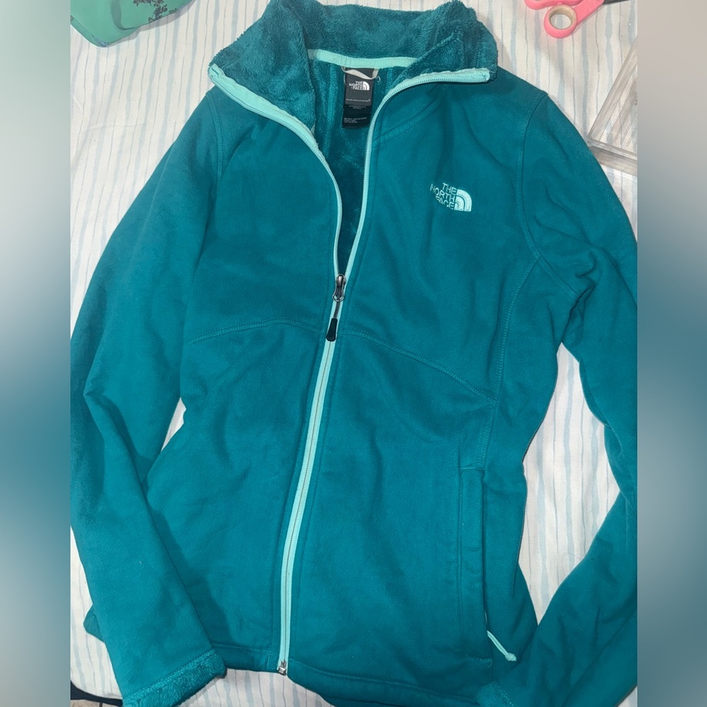 The North Face Blue Ski Jacket with Stand-Up Collar